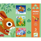 Гра Djeco бебі пазли Зайці 12ел DJ07140