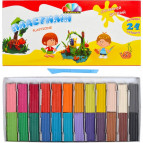 Пластилін 24кол. ГАММА_НОВ 'Захоплення' 480г к/у со стеком 331013