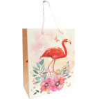 Пакет подарунковий паперовий TUKZAR 23*18*10см Фламінго, 4 диз. XM-2057(S)