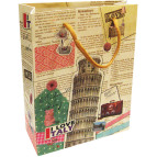 Пакет подарунковий паперовий TUKZAR 23*18*8см Вінтаж мікс Tz-14001