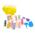 Маса для ліплення PlayDough 12кол. у відерці, з формочками 478