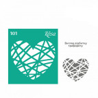 Трафарет самокл багаторазов 9*10см ROSA Talent №101 серія 'Love' 3625170