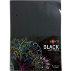 Папір для малювання Santi А4 150г/м2 10арк чорна 741151