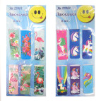 Закладки для книг магнітні ЛИДЕР 6шт. асорті 23981