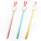 Кулькова ручка з насадкою Зайченя ЛИДЕР асорті, пише синім №1892/5008