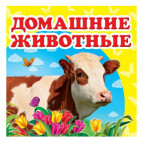 Книжка дитяча ПЕГАС 10,5*10,3 Домашні тварини (рос) + англ. слова 160211