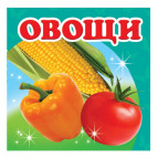 Книжка дитяча ПЕГАС 10,5*10,3 Овочі (рос) + англ. слова 160235
