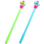 Кулькова ручка з насадкою Кактус ЛИДЕР асорті, пише синім №2565