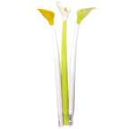 Гелева ручка з насадкою Квітка калла ЛИДЕР асорті, пише синім №18201