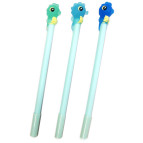 Кулькова ручка з насадкою Морський коник ЛИДЕР асорті, пише синім №1957