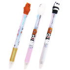 Кулькова ручка з насадкою 3-х кольорова ЛИДЕР Ведмежа 8063-В