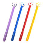 Кулькова ручка з насадкою М'яч ЛИДЕР асорті, пише синім №121