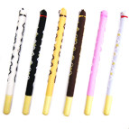 Гелева ручка з насадкою Шоколадні пітомці ЛИДЕР арома асорті, пише синім №1838