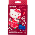 Пластилін восковий Kite набір 12кол по 16гр Hello kitty HK19-086
