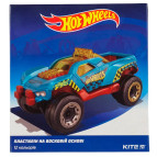 Пластилін восковий Kite набір 12кол по 20гр Hot Wheels HW19-1086