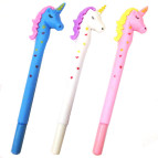 Кулькова ручка з насадкою Єдиноріг ЛИДЕР асорті, пише синім №231