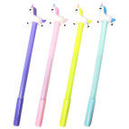 Кулькова ручка з насадкою Єдиноріг ЛИДЕР асорті, пише синім №2001