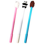 Кулькова ручка з насадкою Ведмежа ЛИДЕР асорті, пише синім №8390/6659