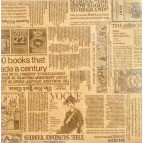 Папір для скрапбукінга Фабрика Декору 30Х30 70г/м2 крафт з малюнком Газета 5.3.103