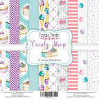 Набір паперу для скрапбукінгу Фабрика Декору FDSP-01017 Candy Shop 30,5*30,5см 10арк 200г/м2