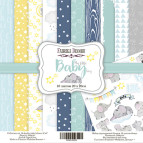 Набір паперу для скрапбукінгу Фабрика Декору FDSP-02023 My little baby boy 20*20см 10арк + бонус 200г/м2