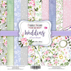 Набір паперу для скрапбукінгу Фабрика Декору FDSP-02029 Wedding of our dream 20*20см 10арк + бонус 200г/м2