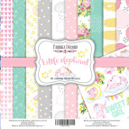 Набір паперу для скрапбукінгу Фабрика Декору FDSP-01030 Little elephant 30,5*30,5см 10арк + бонус 200г/м2