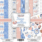 Набір паперу для скрапбукінгу Фабрика Декору FDSP-01057 Huge Winter 30,5*30,5см 10арк + бонус 200г/м2