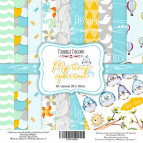 Набір паперу для скрапбукінгу Фабрика Декору FDSP-02046 My tiny sparrow boy 20*20см 10арк + бонус 200г/м2