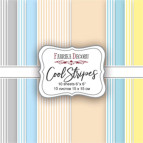Набір паперу для скрапбукінгу Фабрика Декору FDSP-03010 Cool Stripes 15*15см 10арк 200г/м2