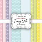 Набір паперу для скрапбукінгу Фабрика Декору FDSP-03011 Funny Dots 15*15см 10арк 200г/м2