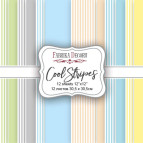 Набір паперу для скрапбукінгу Фабрика Декору FDSP-04009 Cool Stripes 30,5*30,5см 12арк 175г/м2