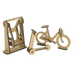 Заготовка для декорування Фабрика Декору (ДВП 3мм) для оформлення шедоубоксу, №60 Гойдалка + велосипед FDSBK-60