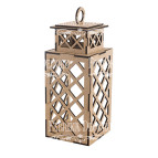 Заготовка для декорування Фабрика Декору (ДВП 3мм) Ліхтарик Решітка-M №60 FDPO-060