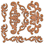 Заготовка для декорування Фабрика Декору (ДВП 3мм) набір №04 FDSBK-04