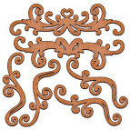 Заготовка для декорування Фабрика Декору (ДВП 3мм) набір №05 FDSBK-05