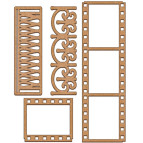 Заготовка для декорування Фабрика Декору (ДВП 3мм) набір №47 FDSBK-47