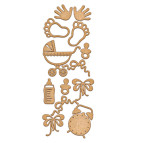 Заготовка для декорування Фабрика Декору (ДВП 3мм) набір №148 FDSBK-148