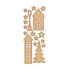 Заготовка для декорування Фабрика Декору (ДВП 3мм) набір №155 FDSBK-155