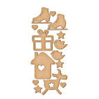 Заготовка для декорування Фабрика Декору (ДВП 3мм) набір №159 FDSBK-159