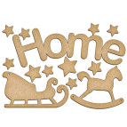 Заготовка для декорування Фабрика Декору (ДВП 3мм) набір №167 FDSBK-167