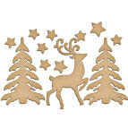 Заготовка для декорування Фабрика Декору (ДВП 3мм) набір №169 FDSBK-169