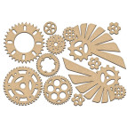 Заготовка для декорування Фабрика Декору (ДВП 3мм) набір №195 FDSBK-195