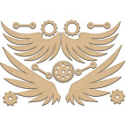 Заготовка для декорування Фабрика Декору (ДВП 3мм) набір №218 FDSBK-218