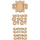 Заготовка для декорування Фабрика Декору (ДВП 3мм) набір №107 FDSBK-107