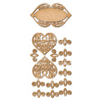 Заготовка для декорування Фабрика Декору (ДВП 3мм) набір №108 FDSBK-108