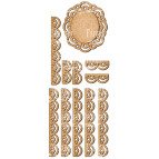 Заготовка для декорування Фабрика Декору (ДВП 3мм) набір №110 FDSBK-110