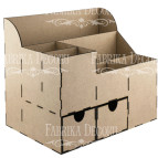 Заготовка для декорування Фабрика Декору (ДВП 3мм) Настільний органайзер FDPO-013