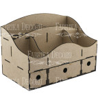 Заготовка для декорування Фабрика Декору (ДВП 3мм) Настільний органайзер FDPO-019