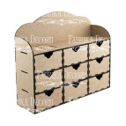 Заготовка для декорування Фабрика Декору (ДВП 3мм) Настільний органайзер FDPO-045